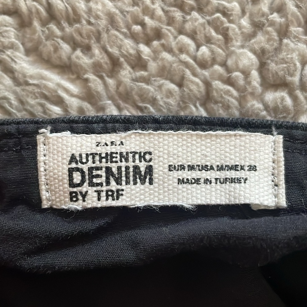Zara Black Denim Dress - Picture 2 of 2